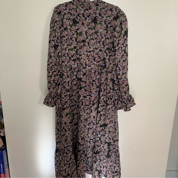 Never Fully dressed long sleeve maxi dress green floral size 18 - Picture 8 of 9